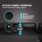 Gait Belt with Padded Handle, Seat Belt for Wheel Chair,Transfer Belts Gait Belts for Seniors and Unsteady Person,One-click Quick Release Locking Buckle,(31.5" -54")
