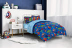Jay Franco Disney Nightmare Before Christmas Moonlight 5 Piece Twin Bed Set - Includes Reversible Comforter & Sheet Set - Features Jack Skellington and Sally - Super Soft Microfiber