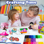 FUNZBO 5500 5mm Fuse Beads Kit - 24 Colors | 111 Patterns, Arts and Crafts for Girls and Boys, Kids Toys Set, Gifts for Kids, Teens and Adults Age 5+ Years Old