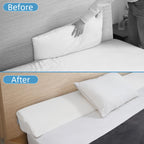 HABUTWAY Queen Size Bed Wedge Pillow for Headboard, Bed Gap Filler(0-8"), Memory Foam Mattress Wedge Pillow Triangle Bloster for Sleeping, Close The Gap Between Headboard and Mattress Space Filler