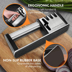 Knife Sharpeners, 4 in 1 Professional Chef's Kitchen Knife Accessories, Kitchen Blade & Scissors Sharpening Tool, Manual Knife Sharpener for Kitchen Knife