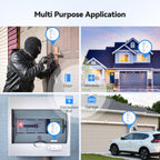 Door Alarms for Kids Safety, Window Alarm Pool Alarms Door Alarm for Home Security, 2-in-1 Alarm & Chime, 3-Level Volume Control, Wireless Alarm for House Hotel Cars Sheds Caravans (3 Pack)