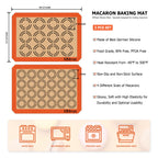 MMmat Silicone Baking Mats - Best German Silicone - Non Slip Silicone Baking Sheet, Non Stick Reusable Silicone Mats for Baking, Oven Liner, Counter Mat - 2 Half Sheets Cookie Baking Mats