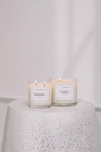 Calyan Wax Scented Candle, Seaside & Citrus, 3 Wick Candle for The Home Scented with Lemon & Cedarwood, 14.9 oz Soy Wax Candle with 43 Hour Burn Time, Non Toxic Large Candle in Glass Jar, Candle Gift