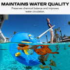 POOL BLASTER Leaf Vac Cordless Hoseless Pool Leaf Vacuum & Skimmer, Battery-Powered Swimming Pool Leaf Catcher with Heavy Duty Mesh Bag, for Inground and Above Ground Pools, by Water Tech