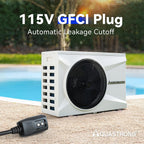 AQUASTRONG Inverter Swimming Pool Heat Pump,Pool Heater for Above Ground and Inground Pool Heating Smart WiFi Control and Cooling Pool Heater Pools Up to, 9000 Gallons