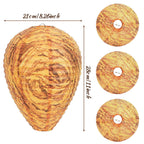 DECYOOL 6 Pack Orange Wasp Nest Decoy Hanging Wasp Deterrent for Wasps Hornets Yellow Jackets