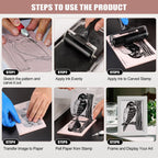 Bobblebro Linocut Kit for Printmaking - Arts and Crafts for Adults - Easter DIY Kit Gifts - Hobby Kits Birthday Gift for Women, Men, Boys, Girls - Stamp Making Kit - Linoleum Blocks Carving Tools