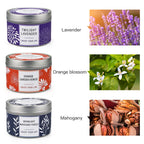 Scented Candles Clearance, 3 Pack Candles for Home Scented, 100 Hour Long Lasting Soy Candles, Valentines Day Candles Gifts for Women, Aromatherapy Candles Lavender | Orange Blossom | Mahogany Candle