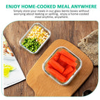 KOMUEE 24 Pieces Glass Food Storage Containers Set,Glass Meal Prep Containers-Stackable Airtight Glass Storage Containers with lids,Freezer to Oven Safe,Gray