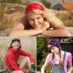 16 Pcs Bandanas Multi-Purpose Bandana Headbands Party Outdoor Head Scarf 22x22 inch Handkerchiefs for Women Men