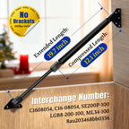 C1608054 20" Gas Prop Spring Strut 20 inch 100 Lb Per Shock C16-08054 for Camper Shell RV Bed Tonneau Cover Storage Box Basement Door Floor Hatch Window Lift Struts (Fit 85-110LBs Lid, No Brackets)