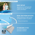INTEX Easy Set 8 ft x 24in Above Ground Pool, Round Inflatable Swimming Pool, Pump Not Included