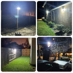 Mokot Solar Lights Outdoor, 288 LED 2800LM Solar Motion Sensor Outdoor Lights with Remote Control, 4 Heads lP65 Waterproof Solar Flood Security Lights for Outside Patio Wall -2PACK