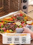 SMARTAKE 200 Pcs Unbleached Parchment Paper Baking Sheets, 13x18 Inches Non-Stick Precut, for Baking, Grilling, Air Fryer, Steaming, Bread, Cup Cake, Cookie and More