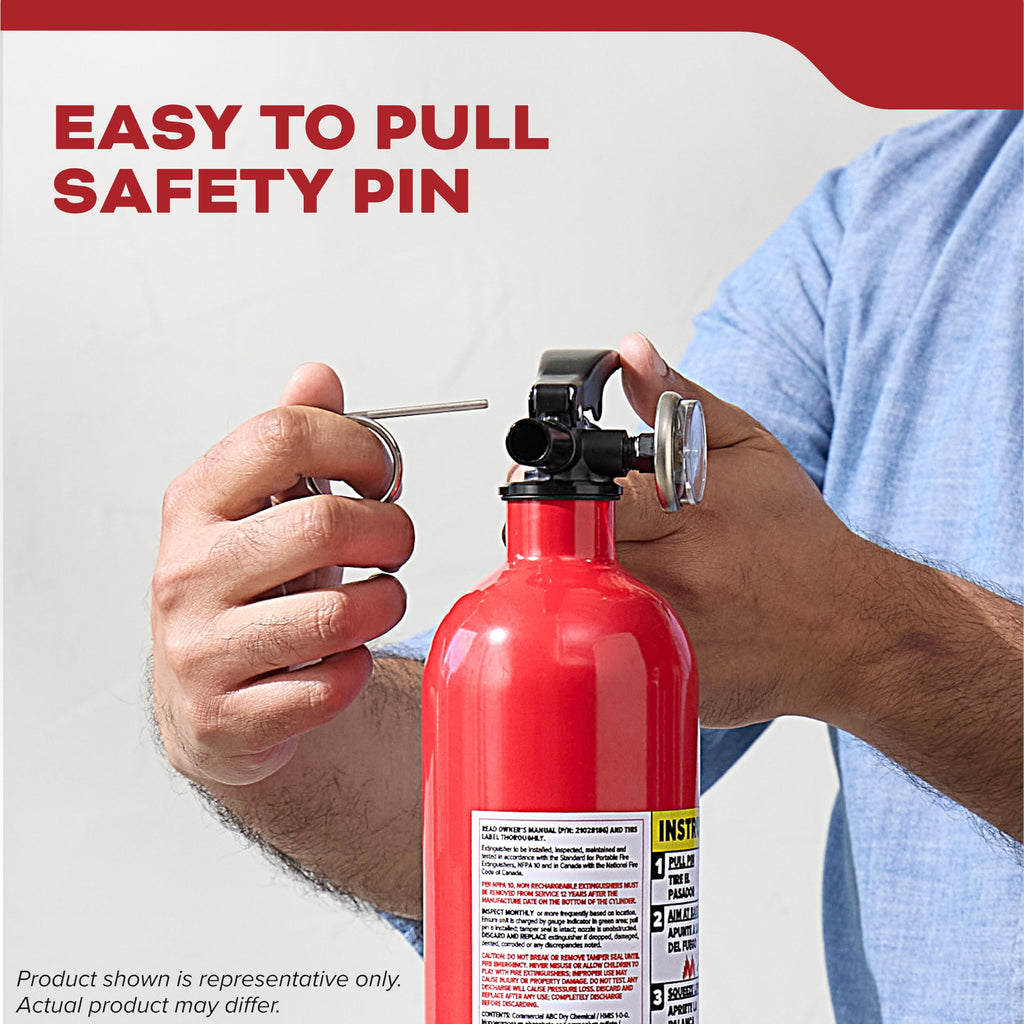 Kidde Fire Extinguisher for Home & Office Use, 5-B:C, 3.2 Lbs., USCG Approved with Strap Bracket (Included)