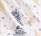 RUVANTI Flannel Sheets Queen Size - 100% Cotton Double Brushed Bed Sheets, Deep Pockets 16 Inches Queen Sheet Set, All Seasons Breathable & Extra Soft - Warm & Cozy, 4 Piece, Christmas Tree
