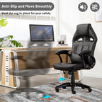Office Chair Mat for Hardwood Floor&Tile Floor,36"X 48" Heavy Duty Desk Chair Mat for Hard Floors,Under Desk Rug for Rolling Computer Chair,Anti Slip,Low Pile Carpet Floor-Abstract Grey