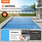 VEVOR Solar Pool Cover, 28 x 14 ft Rectangle Solar Cover 12 mil for Pools, Inground Above Ground Swimming Pool Solar Blanket with Bubble, Heat Retaining Solar Covers Blue
