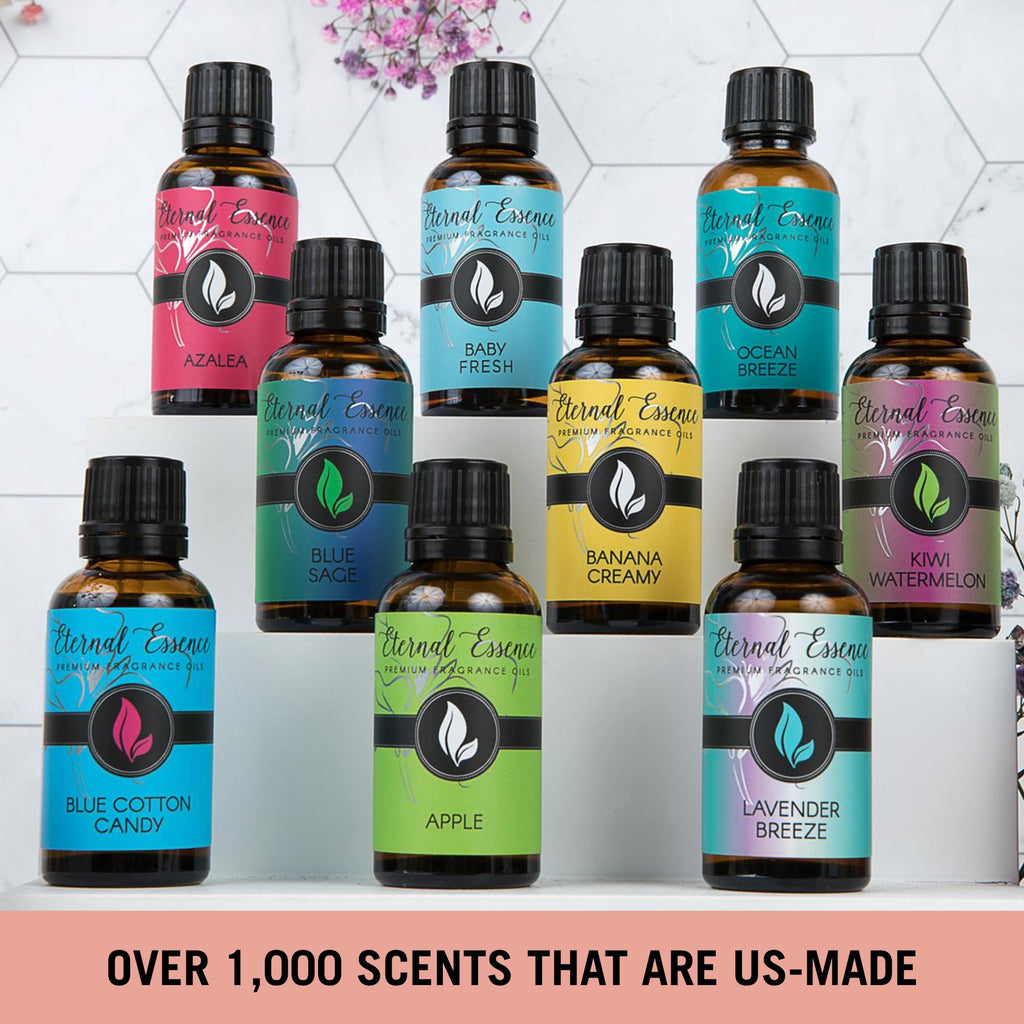 Floral Gift Set of 6/10ml Premium Grade Fragrance Oils - Lavender, Lilac Lillies, Jasmine, Plumeria, Rose Garden, Magnolia - Scented Oil