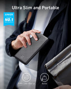 Anker Power Bank (PowerCore 10K), Compact Travel-Ready 10,000mAh Battery Pack with PowerIQ Charging Technology, 5V/3A High-Speed Charging, USB-C (In and Out) for iPhone, iPad, Samsung, Pixel, and More