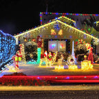 TW SHINE Battery Operated Christmas Lights, 50 LED 16FT Christmas Lights Outdoor, Waterproof Mini String Lights with 8 Modes, Christmas Decorations for Indoor Patio Party Decor, Warm White