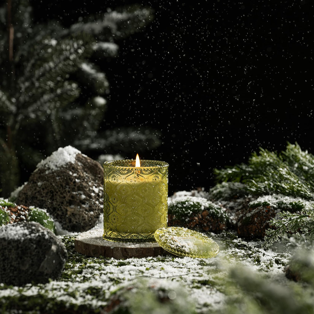 LA JOLIE MUSE Starlit Golden Fir Scented Candle, Christmas Holiday Candle Gifts, Winter Candles for Home Scented, Natural Soy Wax Candle, 6 oz 40 Hours Burn