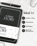 Papa's Life Story Journal (Hardcover): A Meaningful Keepsake for Papa to Share His Journey and Memories, Book Includes 250+ Prompt Questions, Sentimental Papa Gifts Idea, Sentimental Gifts for Papa for Father's Day, Birthday & Christmas