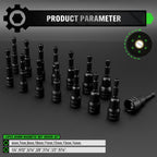 55-Piece Magnetic Nut Driver Set, Metric & SAE 1/4" Hex Shank, Impact Socket Adapters, Snappy Driver Bits, Drill Bit Extension, 14PCS Screwdriver Bit Set