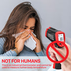 Eventek Infrared Thermometer Gun -58°F~1022°F (-50°C~550°C), IR Laser Thermometer Gun for Cooking, Pizza Oven, Grill, Griddle, Engine with Adjustable Emissivity & Max Min (NOT for Humans)