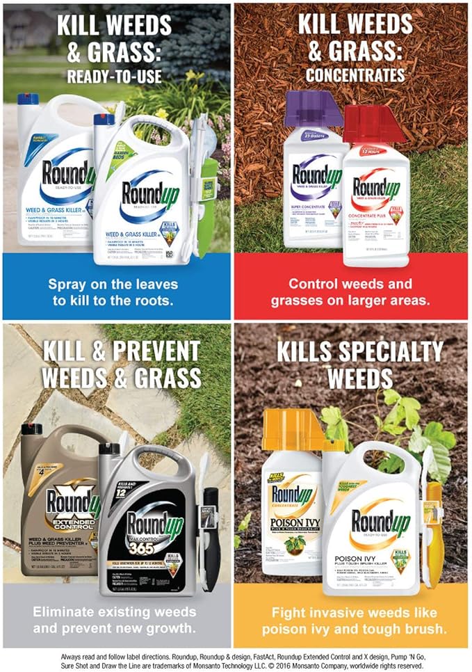 Roundup Trigger Spray Weed & Grass Killer - 30 oz