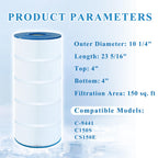 Chryseos Pool Filter Compatible with C150S, CS150E, C-9441, SwimClear CX150XRE, PA150S, 1 Pack