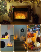 Enido 12 Pc LED Candles Flickering Flameless Candles with Remote & Timer for Romantic Ambiance, Home Decor Mood Lighting Cozy Fall Decor Battery Operated Candles, Outdoor Waterproof