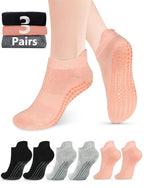 Pilates Grip Socks for Women Men Size 9-11 Yoga Socks Accessories Non Slip Grippy Socks Soccer Womens Hospital Barre Black Barefoot Socks Grippers Postpartum Essentials Non Skid Socks For Elderly Gift