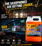 UCS Windshield Washer Fluid All Season -27°F, Freeze Protection, Water Repellent & Bug Remover, Streak-Free, 1 Gallon (128 fl oz)