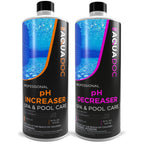 AquaDoc Spa pH Up & Down – pH Balancer for Indoor & Outdoor Spas – Easy Water Maintenance to Raise or Lower pH Levels and Keep Spa Water Clean, Clear & Comfortable