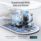 Dreo Humidifiers for Bedroom, Top Fill 4L Supersized Cool Mist Humidifier with Oil Diffuser and Nightlight, 32H Runtime, Quiet Ultrasonic Humidifiers for Home, Large Room, Baby Nursery and Plants