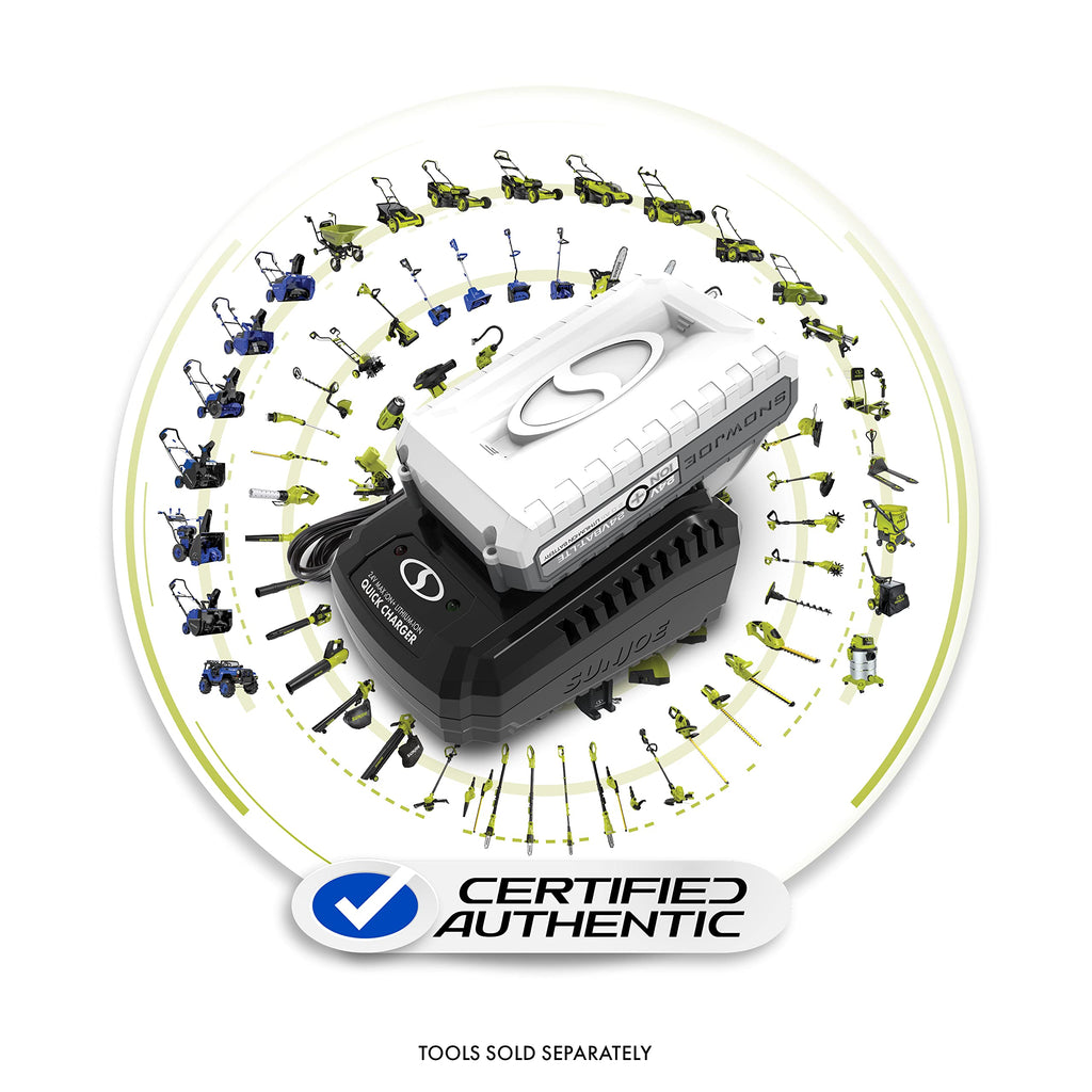 Snow Joe CERTIFIED AUTHENTIC 24V-2AMP-SK1R Rapid Starter Kit (w/ 2.0-Ah Battery + Charger)