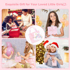 ELLENER Kids Bracelet Making Kit for Girls, Gifts for Girls Ages 3 4 5 6 7 8 9 10 11 12 Year Old,Girl Gifts Ideas,Girl Toys, 68 Pcs Crafts for Girls 8-12
