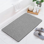 Joyhalo Shower Mats for Showers Anti Slip for Elderly, 17'' x 24'' Non Slip Bath Mat for Inside Shower, Bath Tub Mats for Bathroom Non Slip for Shower, PVC Loofah Bathroom Mats, Grey