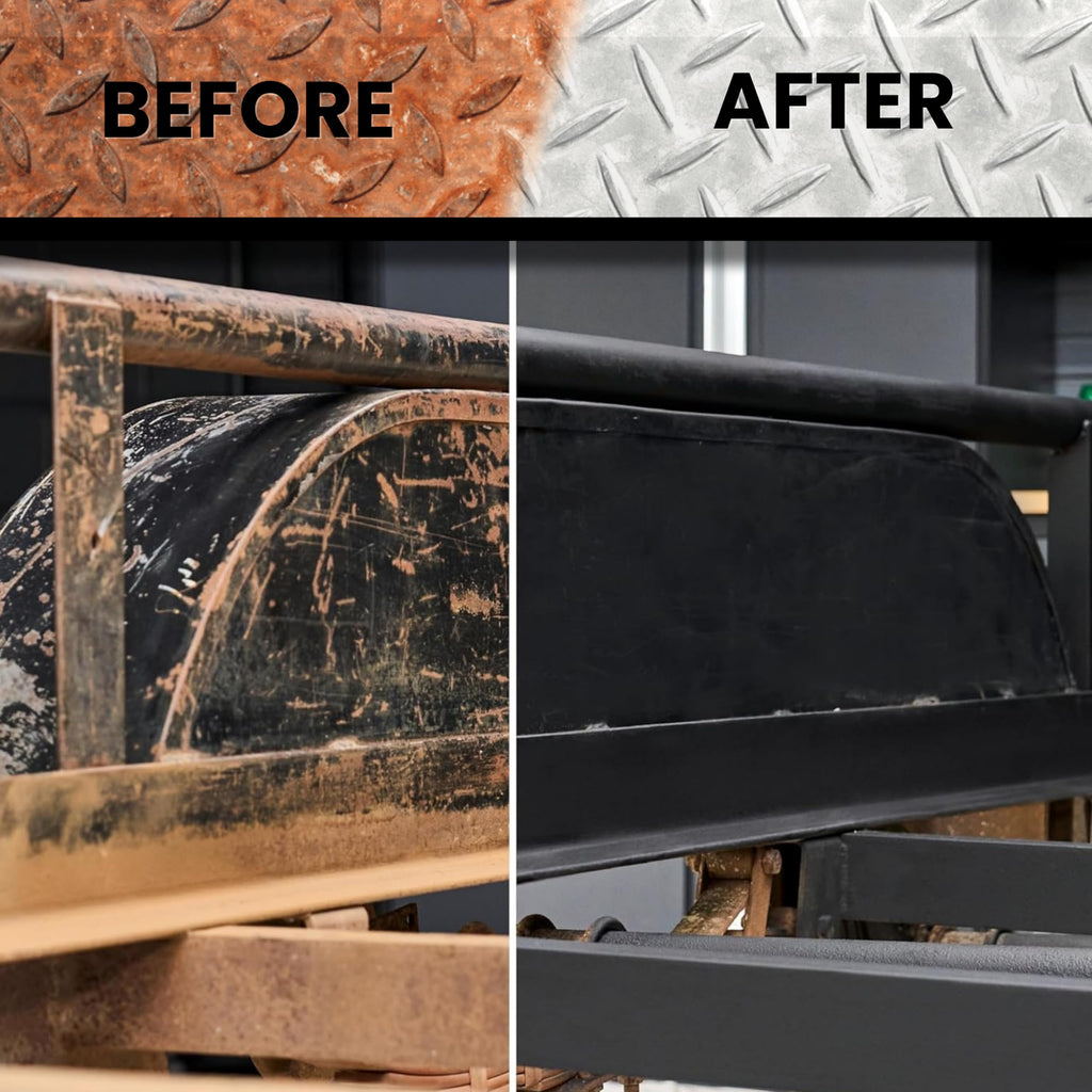Stops Rust Reformer Spray, Instantly Converts Rust to a Protected Paintable Surface, No Bare Metal Sanding Required, Black, 10.25 oz