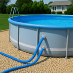 Homyplaza Replacement Pool Hoses for Above Ground Pools, 4 Pack, 1-1/4" Diameter x 59" Length, Includes 8 Metal Clamps, Compatible with Intex Pool Filter Pump 607, 637