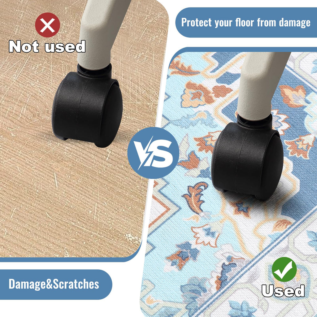Office Chair Mat,36’’ X 48’’ Chair Mats with Non-Slip Backing,Modern Desk Chair Mat,Offices Chair Mats for Hardwood Floor,Office Rug Easy to Move，Floor Mat for Offices Chair Cleaned Easily