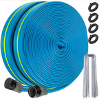 WINISOK Sprinkler Soaker Hose 100FT - Heavy Duty Sprinkler Hose, Efficient Saving Water 40 Pack Staples