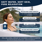 Spa Marvel Water Treatment & Conditioner – Enzyme-Based Hot Tub Water Care – Improves Water Quality, Comfort & Odor – Helps Reduce Chemicals – 16 fl oz – Lasts 30 Days – Includes 2 Sponges