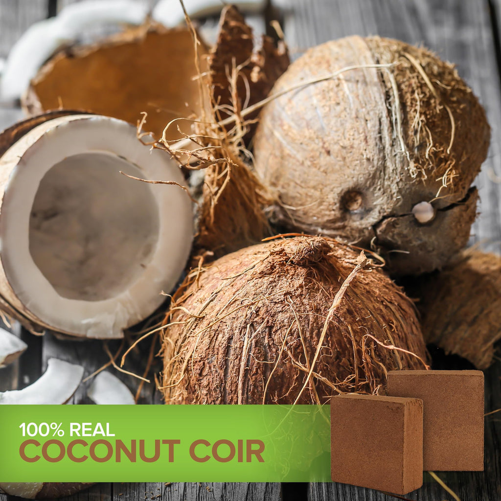 Stock Your Home Coconut Coir (10 lb), Organic Coco Coir for Plants, Expandable Coco Coir Brick for Soils, Mulches & Planting Media, Peat Moss Alternative, Coconut Husk and Coconut Fiber Soil