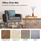 Anidaroel Office Chair Mat for Hardwood Floor, 48"x60" Under Desk Chair Rug for Rolling Chair, Anti-Slip Computer Chair Mat, Low Pile Carpets Floor Rug for Home Office Gaming Room