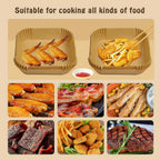 Air Fryer Liners Disposable for Most Small Air Fryer 2-5 Qt, 150 Pcs Square Parchment Paper Mini Air Fryer Liners for 2-5 Qt