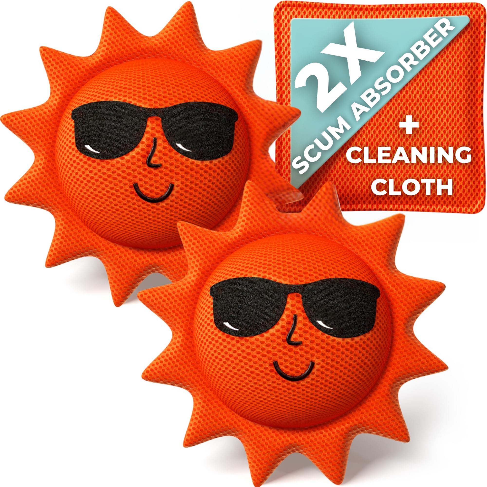 BubbyShine, Hot Tub Scum Absorber for Spa Cleaner - Hot Tub Accessories for Adults, Hot Tub Scum Sponge for Hot Tub Oil Absorbing Sponge for Hot Tub Skimmer, Hot Tub Sponge Scum Remover