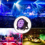 JAJALUYA LED Par Lights 36 LED Stage Lights 7 Modes RGB DJ Lights with Sound Activated Remote and DMX Control DJ Uplighting for Birthday Party Events Wedding Christmas Stage Lighting (8 Packs)